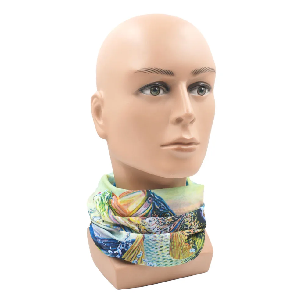 Description Picture 5 of itemHot Sale Fish Patern Fishing Neck Gaiter Sun Protective Bandana Men Outdoor Angling Face Cover Mask Multiuse Headwear Scarf