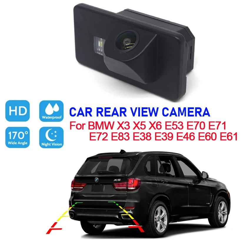 Night Vision HD Car Reverse Camera For BMW X3 X5 X6 E53 E70 E71 E72 E83 E38  E39 E46 E60 E61 Back up Rear View Camera Waterproof - AliExpress