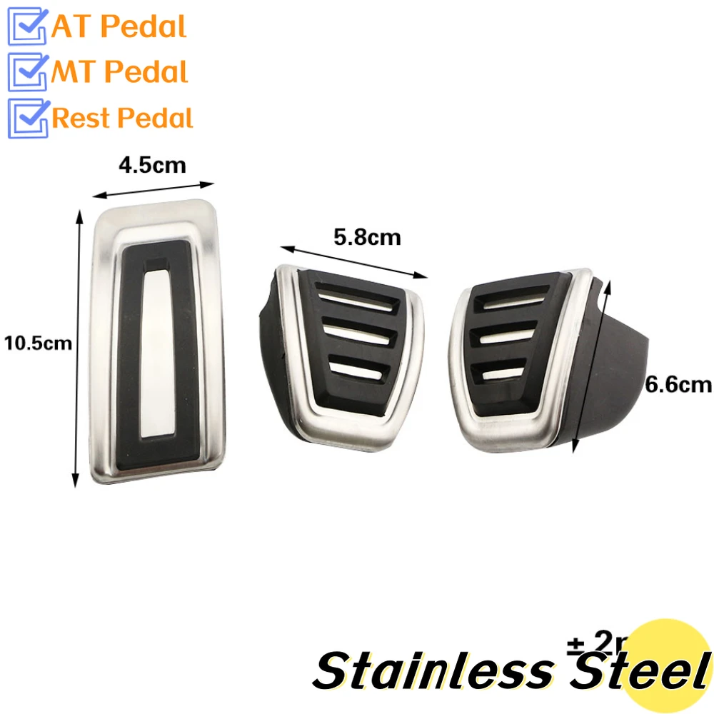 Car Accessories Pedal Cover Car Pedal Cover For Skoda Rapid Octavia 5E 5F A7 for VW GOLF 7 GTi MK7 Lamando POLO A05 Passat B8 Tiguan Allspace 2014-