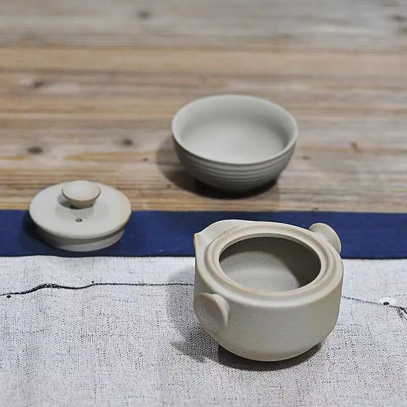 Travel Tea Set Include 1 Pot 1 Cup China Kung Fu Teaset Elegant Gaiwan Easy Teapot Kettle