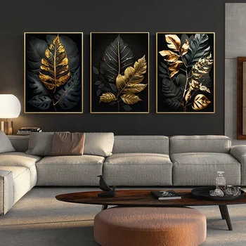 Black and Gold Leaf Plant 1