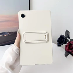 Universal Soft Silicone Kickstand Tablet Case with Holder - Tab A9 8.7inch (Beige)