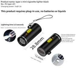 Sleek Portable Electric Lighter for Travel and Outdoor Use (Black)
