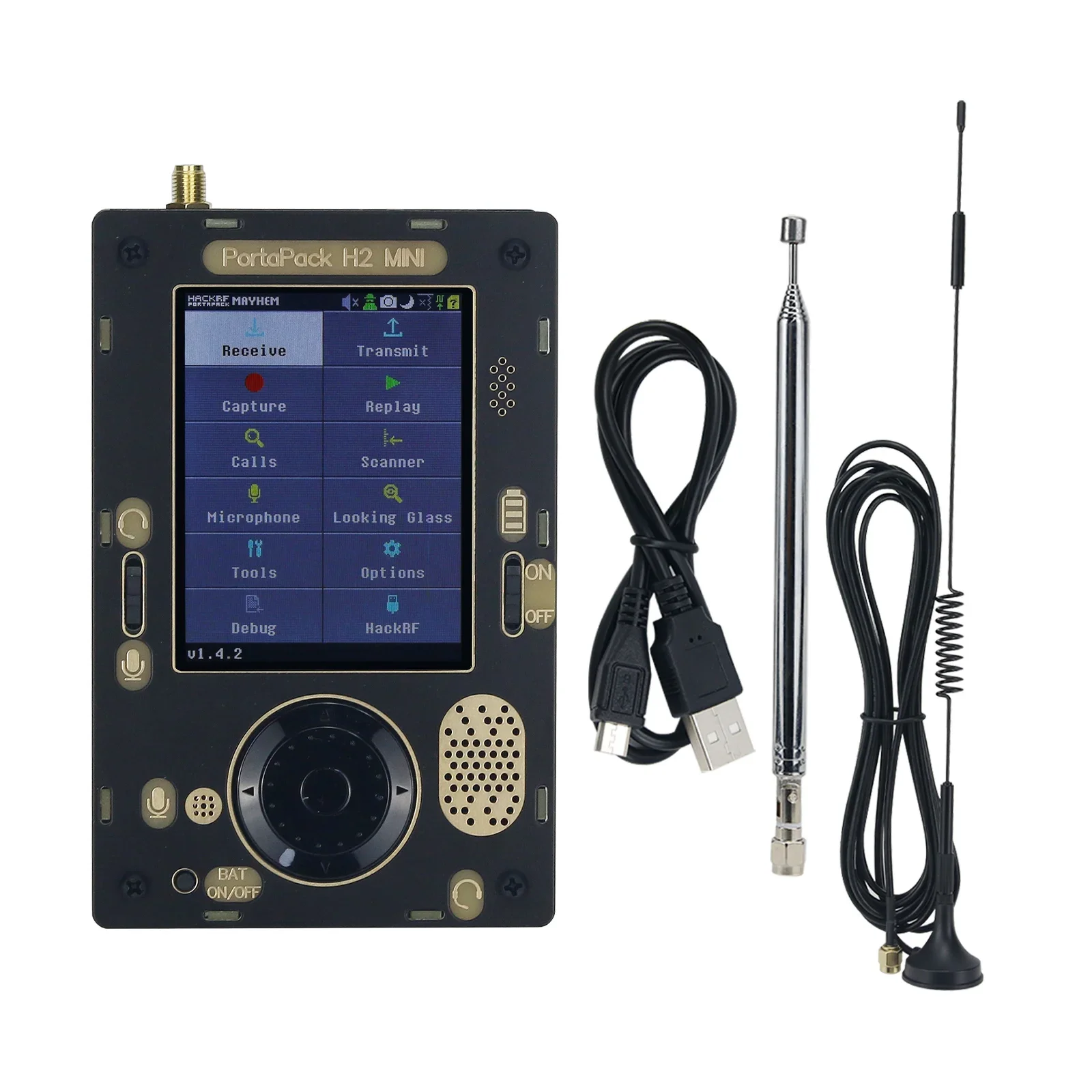 

Portapack H2 Mini + HackRF One R9 V1.8.xSDR Radio Receiver Software Defined Radio with 2 Antennas