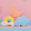 Stuffed Rainbow Cushion Girly Room Decor Moon Lightning Pillow Bay Window Lovely Weather Setting for Kids Bedroom Seat Pillow 1