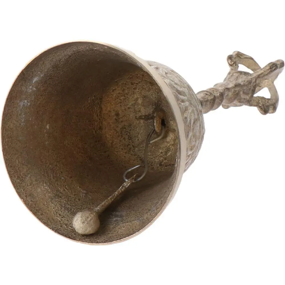 Hand Bell,High Brass Antique Handbell for Home Decoration and Hotel Service