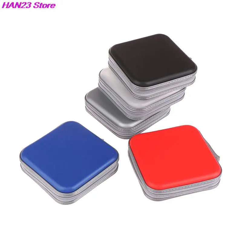 Portable Disc CD DVD Wallet Storage Organizer Case 40pcs Boxes Holder CD Sleeve Bag Album Box Cases With Zipper Storage Cover