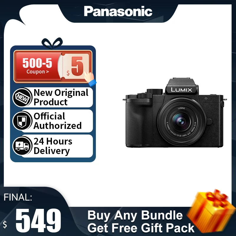 Panasonic LUMIX G100 Mirrorless Digital Compact Camera M4/3 20.3MP 4K