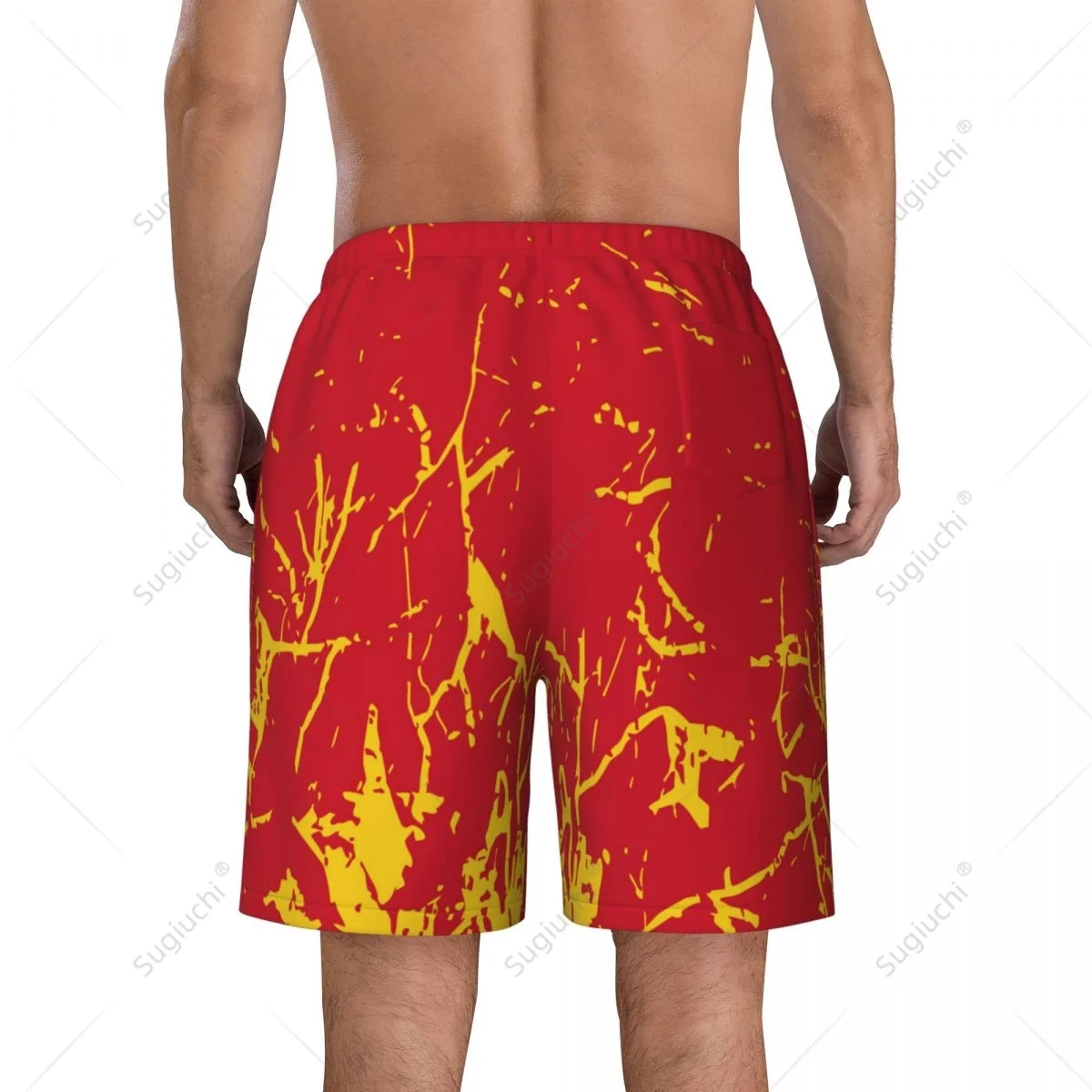Men's Grenada Flag Beach Pants Board Shorts Surfing Boys Soccer Cycling Swimwear Running Polyester 2