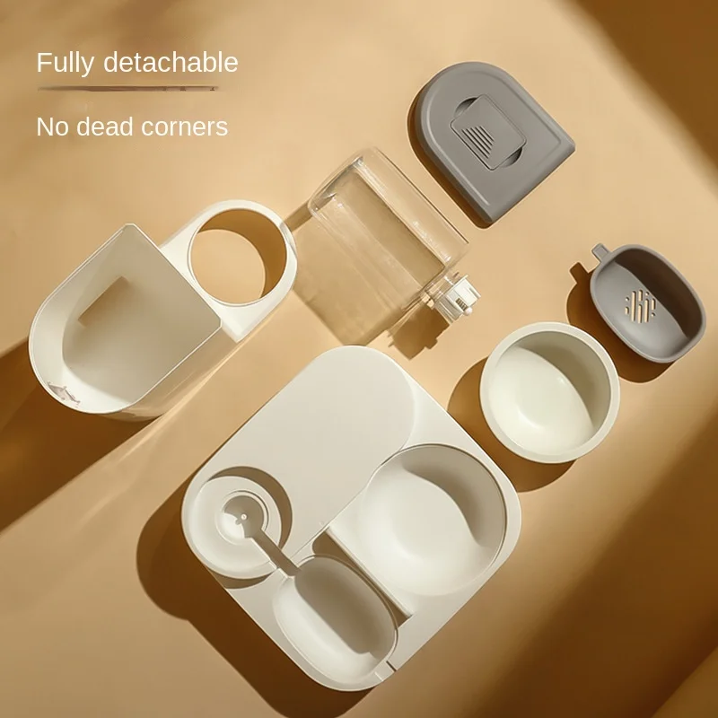 Pet Feeder Automatic Cat Feeding and Water Feeding Device 2-in-1 Water Dispenser Dog Bowl Cat Basin Pet Supplies