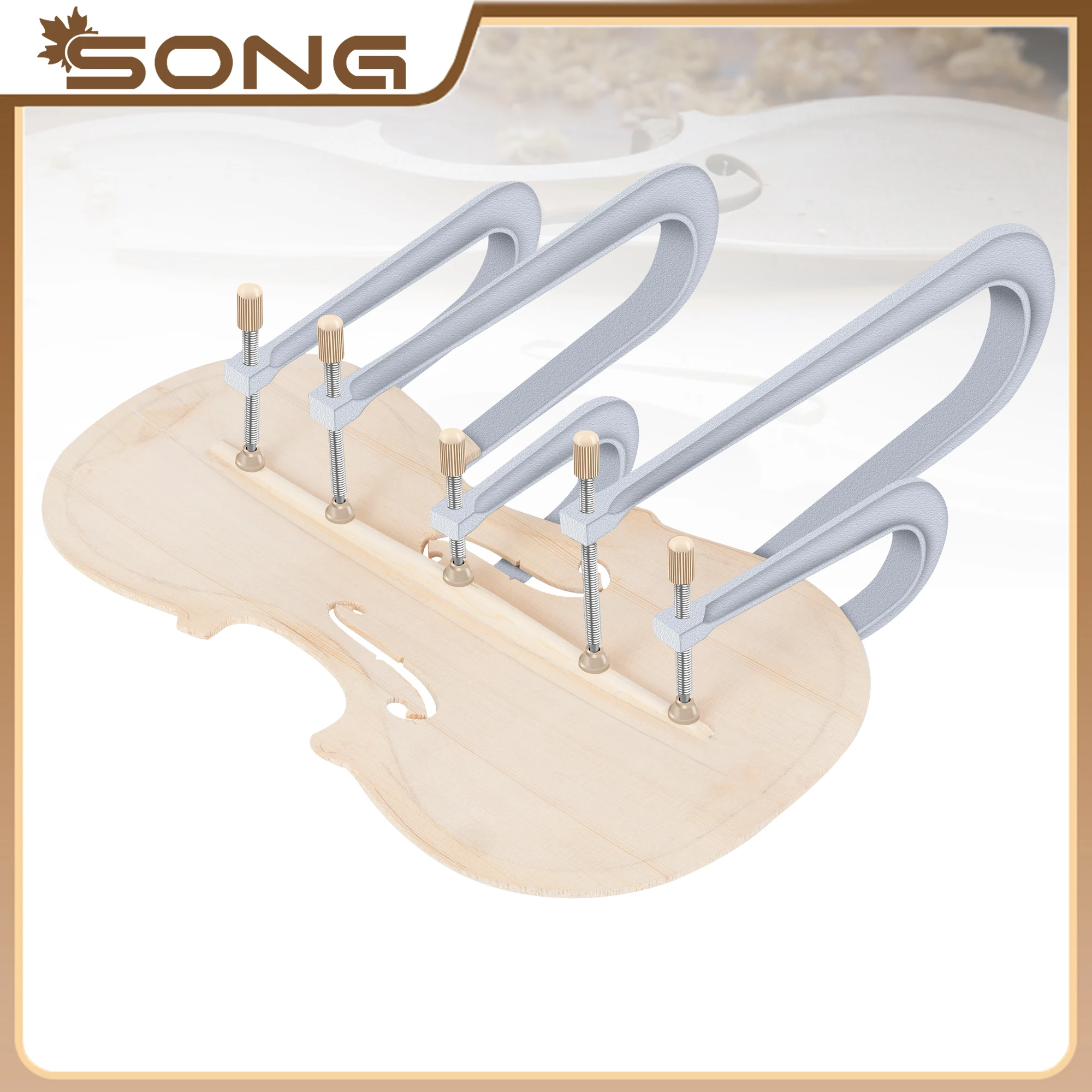 Violin Viola bass-bar clamps aluminum cello making install repair tools Square Fix Clamps woodworking hand tool