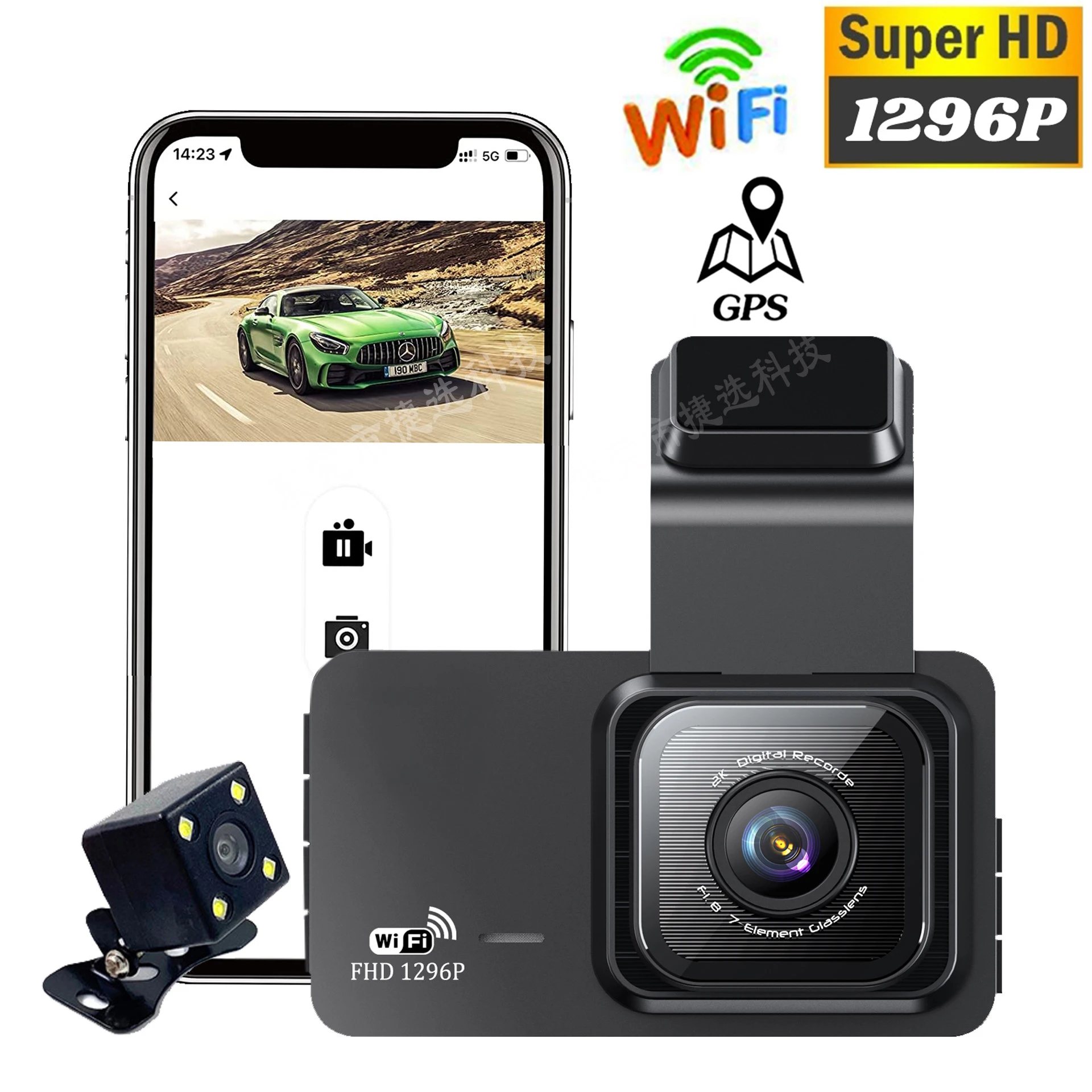 Car DVR WiFi Full HD 1080P Dash Cam Rear View Vehicle Camera Video Recorder  Night Vision Auto Dashcam GPS Logger Car Accessories - AliExpress