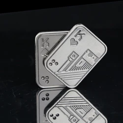 Stress-Relief Metal Fidget Spinner Toy (Silver K)