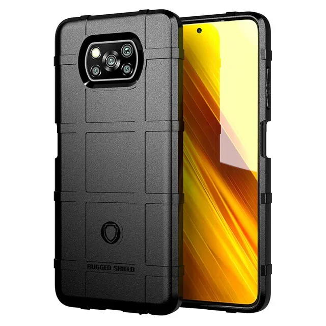 Rugged Shield Shockproof Silicone Phone Case - Soft TPU Protective Back Cover