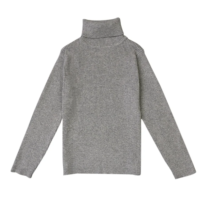 Baby Girls Winter Turtleneck Knitted Sweaters Bottoming Clothes Autumn Children Boys Pullover Kids Knitwear Sweaters