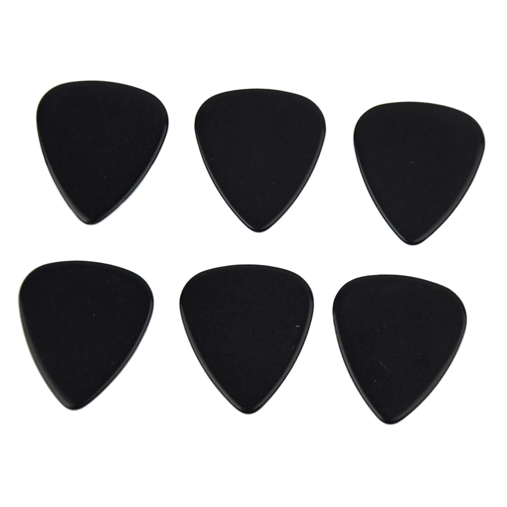 Lots of 500pcs Solid Black Celluloid Guitar Picks Plectrums 0.46mm / 0.71mm / 0.96mm 1.5mm