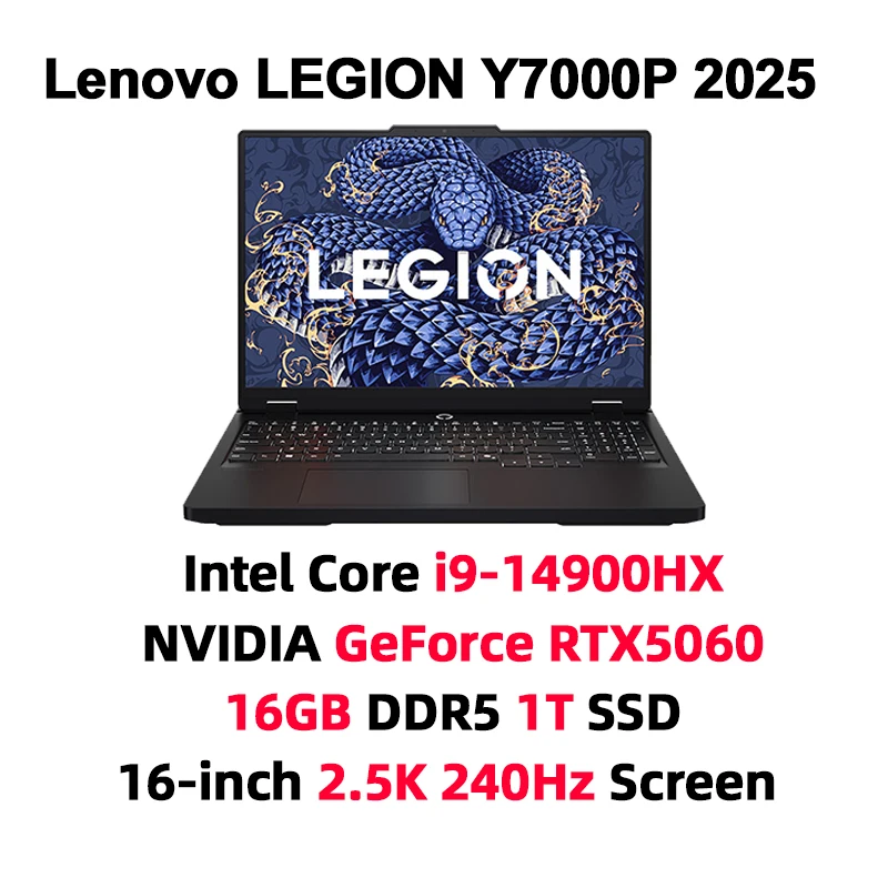 لينوفو ليجيون Y7000P كمبيوتر محمول كور i9-14900HX/i7-14650HX GeForce RTX 5060/5070 16G/32G DDR5 1T SSD 16 بوصة 2.5K أجهزة كمبيوتر محمولة للألعاب جديدة