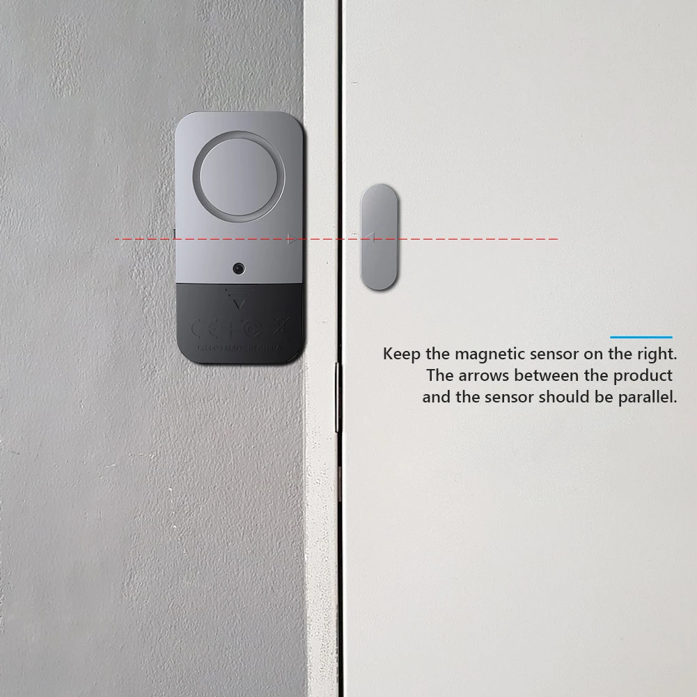 Door Open/Closed Detectors Magnetic Doorbell 120dB Door Window Alarm Kits Home Security Sensor Detector Burglar Alarm Kit