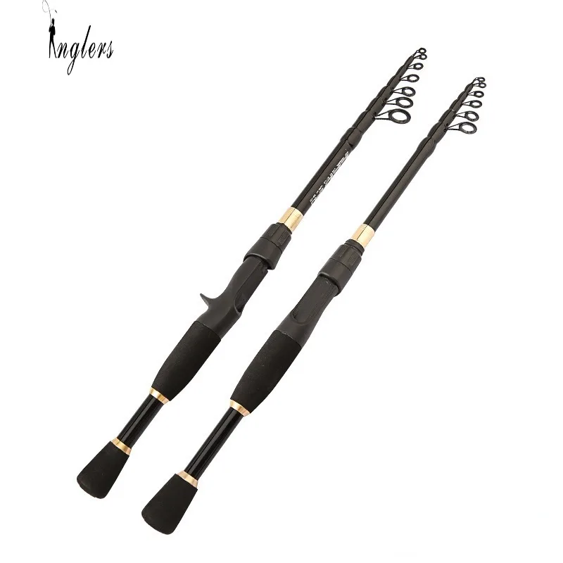 

7/6 Sections 2.7/2.4/2.1M CASTING SPINNING Fishing Rods Carbon Sea Pole Fiber Telescope Fishing Rod Travel Fishing Pole