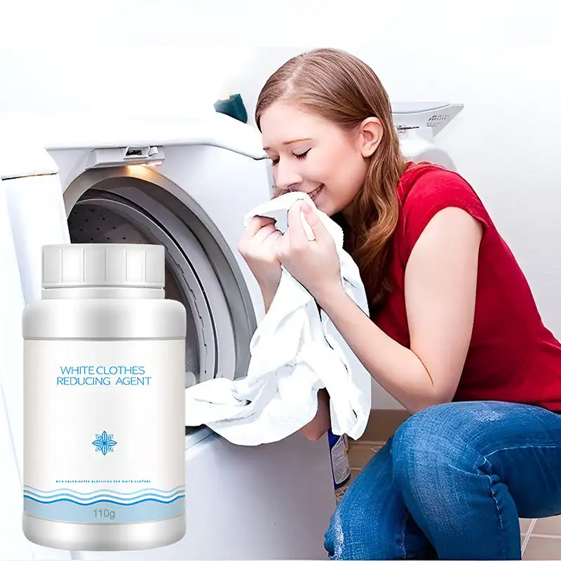 110g Bleach Foam Powder White Clothes Reducing Agent Laundry Bleach Detergent Remove Dyeing Whitening Stains
