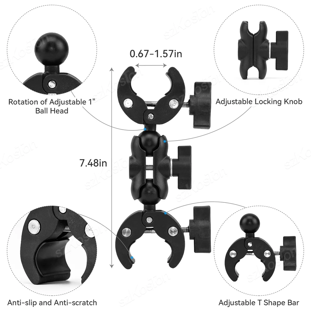 montagem, Bicicleta Action Camera Holder, DJI OSMO,