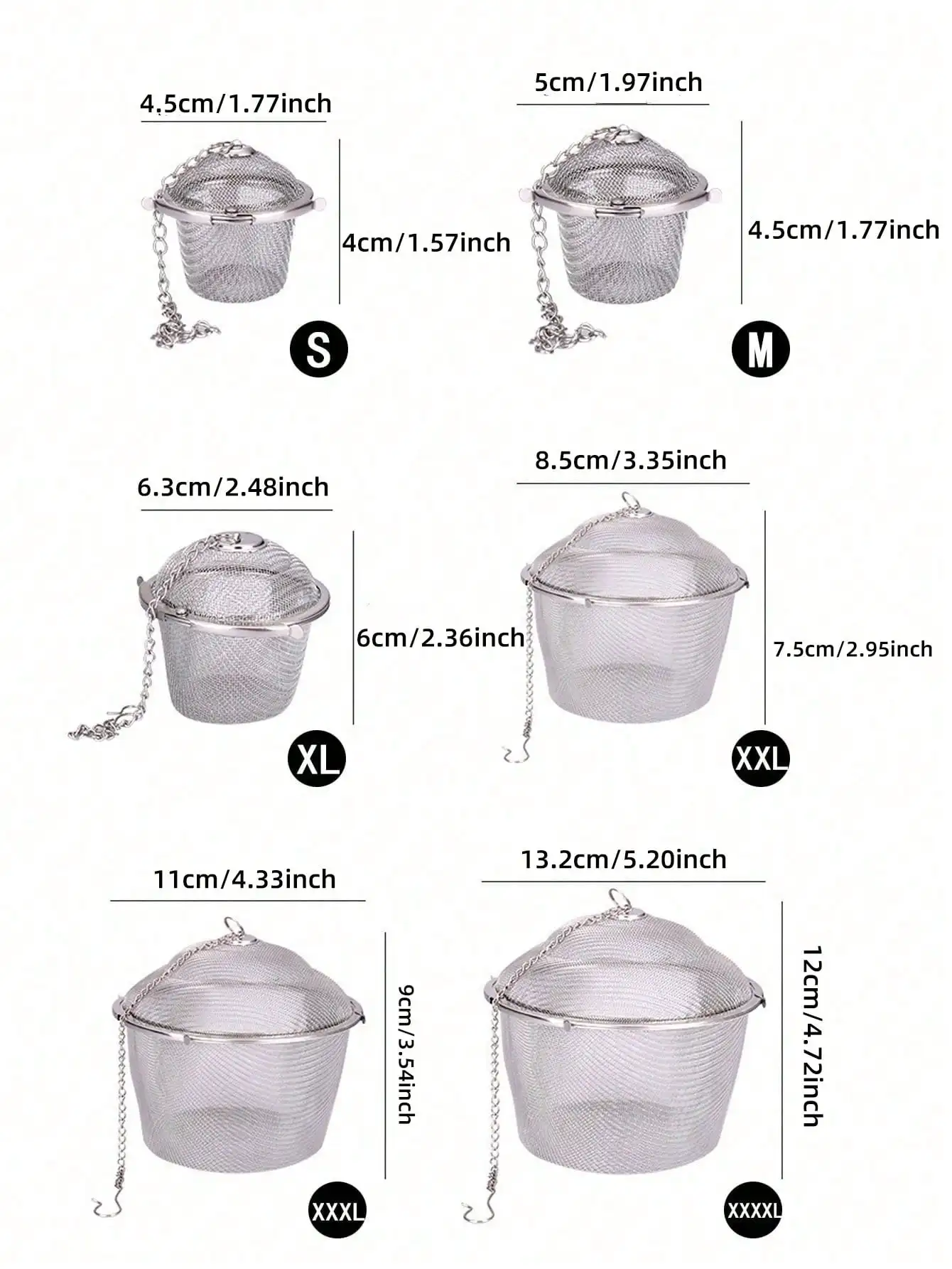 Tea Spice Strainer Seasoning Ball Mesh Herbal Ball Stainless Steel Locking Tea Filter Reusable 4.5cm tea infuser tea strainer tea filter