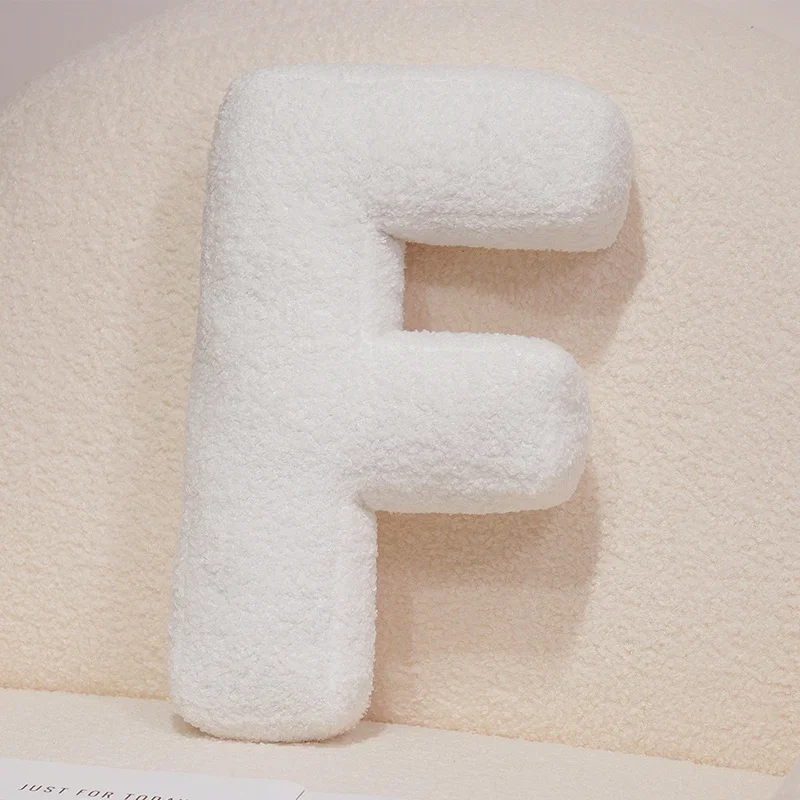 Handcrafted 26-Letter Throw Pillow - Decorative Party Gift for Bedroom and Baby Showers