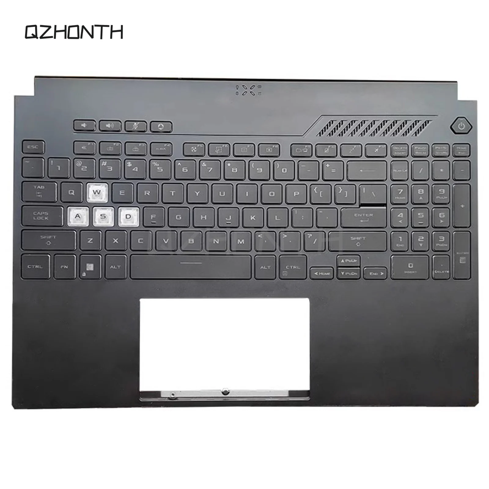 

Used For ASUS TUF Gaming FX507 FA507 FX507Z A15 F15 Palmrest Upper Top Case w/ Backlit Keyboard (Black)