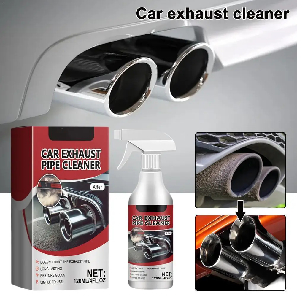 Car Motorcycle Exhaust Pipe Cleaner Car Rust Remover With Gloves And Brush Repair Maintenance Tool Set Clean Tools