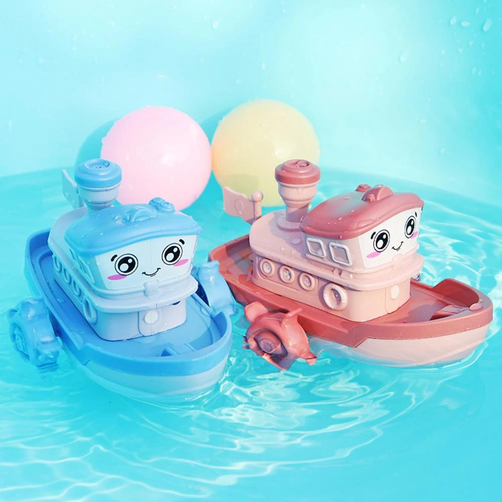 Bathing Toy Smooth Edges Kids Cartoon Floating Speed Boat Ship Summer Water  Toy Clockwork Toy Baby Bath Toys Outdoor Toy Gift| | - AliExpress