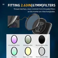 6.1/6.7 inch Camera Filter Magnetic Phone Filter Adapter Magnetic Suction Phone Filter Holder for iPhone 16 15 14 13 12 Pro Max - Image 3