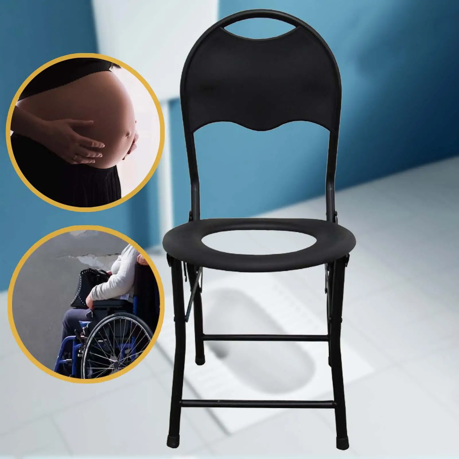 Squatting Toilet Stool Chairs Non Slip Potty Chairs for Bathroom Hotel 4