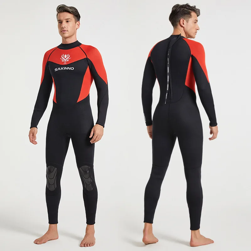 

Men Women 3MM Long Sleeve Diving Suit One-piece Sport Warm Male Swimwear Snorkeling Surfing Female Winter Swimsuits