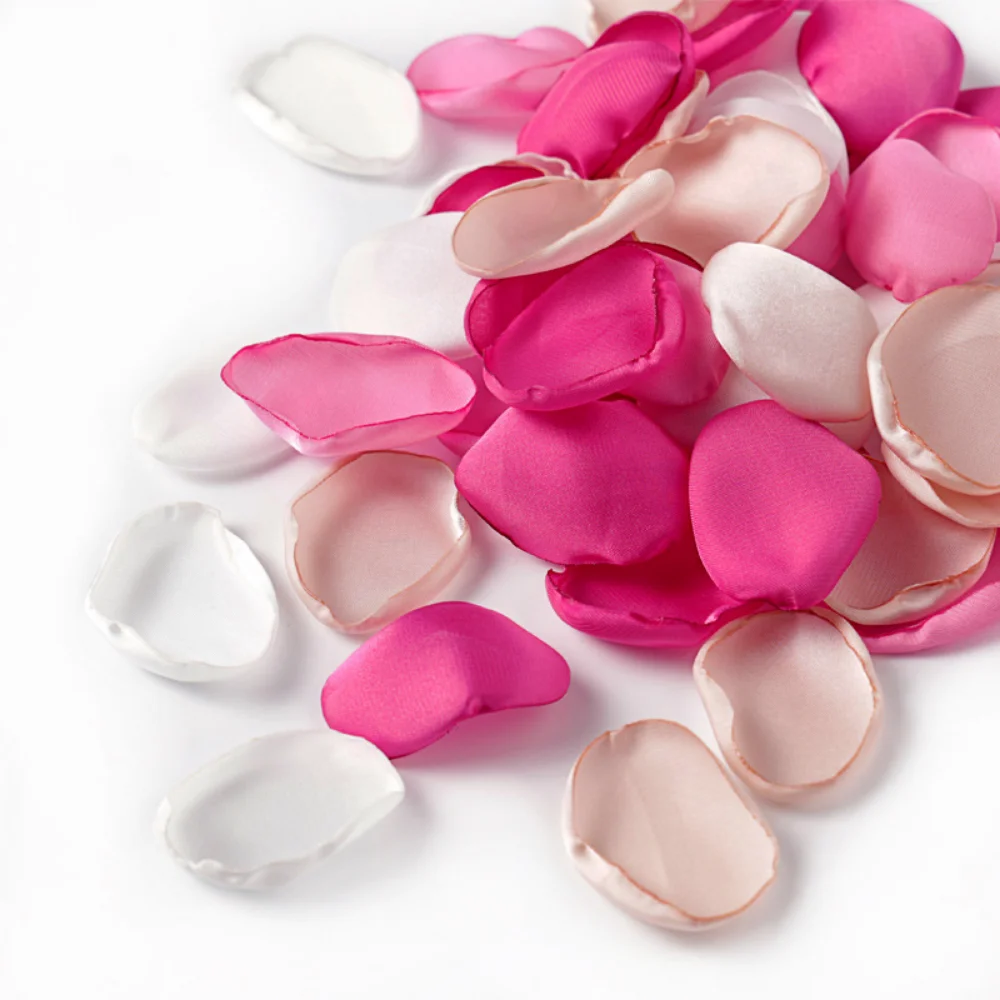 Classic 1000 Pcs Artificial Rose Petals for Wedding Flower Gilrs 4 CM Silk Rose Petals for Bridal Shower decoration mariages