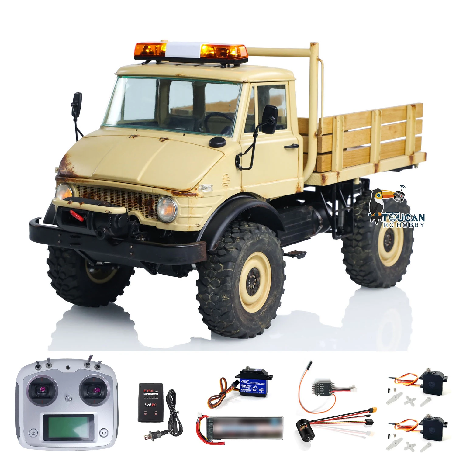 1/10 LESU TOUCAN DIY Metal UM406 4x4 RC Off-Road Vehicles RTR Car 2 Speed Transmission ESC Remoted Trucks Light Sound Boys Toys 2