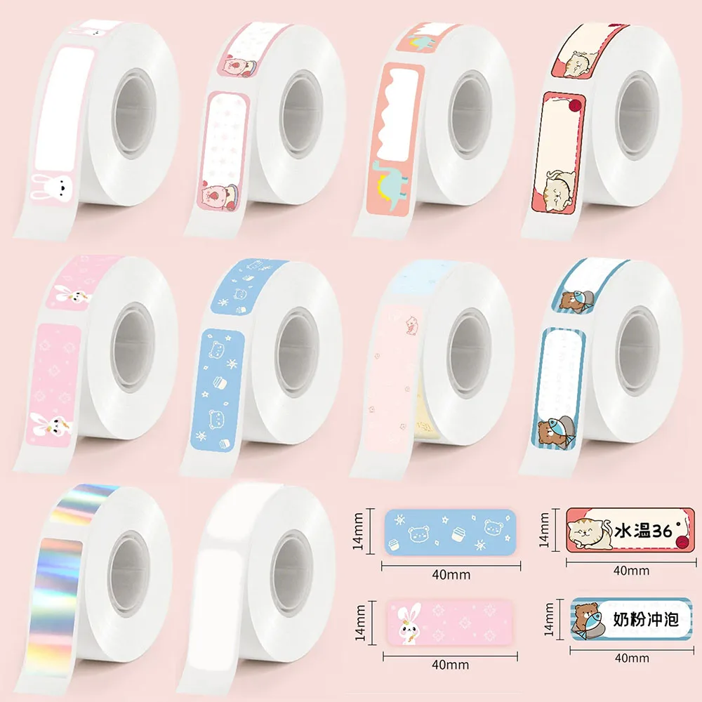 Mini Label Printer Paper - Waterproof, Oilproof, Scratch-Resistant Laser Stickers