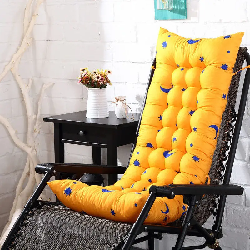 

Folding Chair Cushion Cotton Cushion, Bamboo Chair, Wood Sofa Rocking Chair, Thickened and Lengthened, Casual, Autumn and Winter