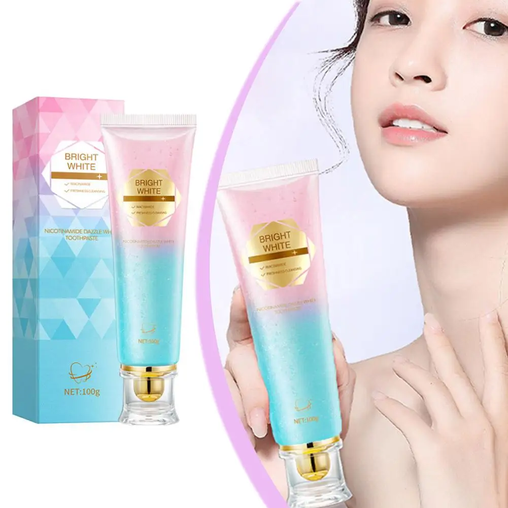 Dazzling White Toothpaste Fresh Breath Niacinamide Bad Breath Remove Whitening Remove Toothpaste Stains To Tooth Teet B3W2