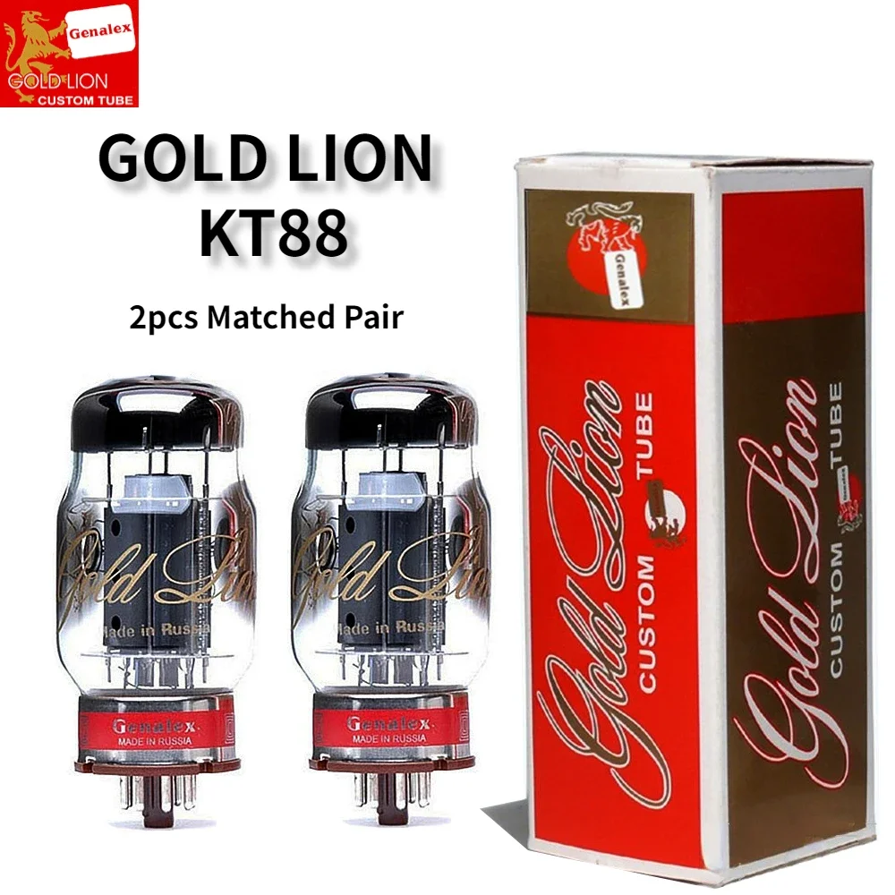 GOLD LION KT88 Vacuum Tube HIFI Audio Valve Replace KT77 KT66 El34 6550 Tube Amplifier Kit DIY Genuine Matched Quad 2