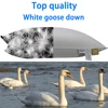 TOP Luxury 100% White Goose Down Filling Pillow Silk + Cotton Shell Soft Warm Silky Can Be Customized Size 3
