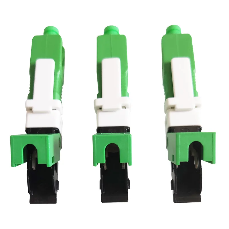 

50PCS/Lot FTTH ESC250D SC APC Free Shipping Single-Mode Fiber Optic Quick Connector FTTH SM Optic Fast Connector