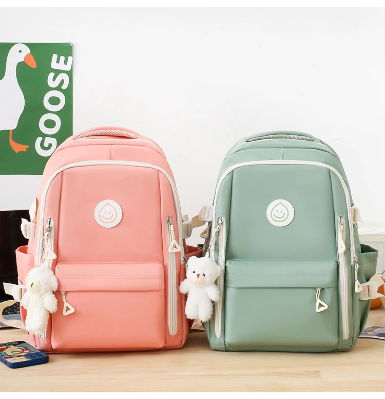 Kawaii Pastel Multipocket Harajuku Backpack Set