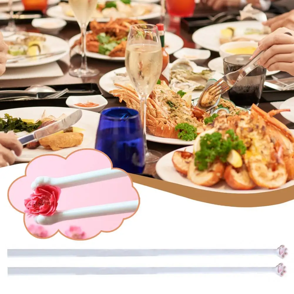 Plastic Cat Paw Chopsticks for Kids Beginner Easy Use