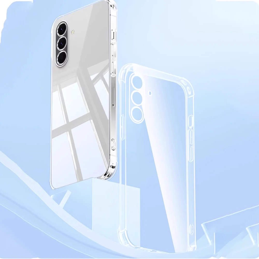 Transparent Slim TPU Silicone Corner Protective Cover - Clear Case