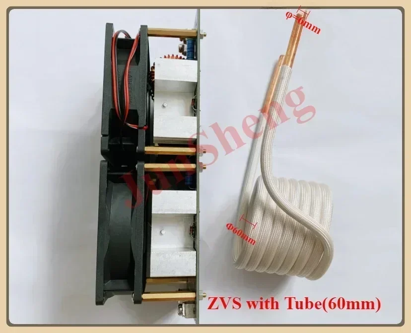 DC 24V~48V ZVS Low voltage induction heating board 2000W 50A Power supply module Flyback Driver Heater Tesla coil Heaters induction heater