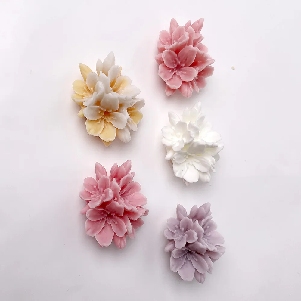 Peach Blossom Candle Mold 3