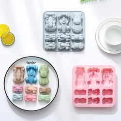 Racing Car Silicone Molds Set - Versatile for Baking, Chocolate, and Crafting (Pink)