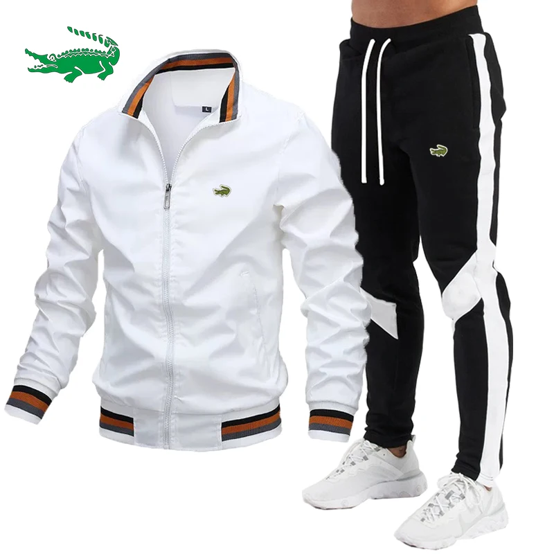 

2024 CARTELO Jogging Men's Clothing Men's Full Men's Suit 2-piece Men's Suit Top Men's Sweatshirt Sports Training Set Jacket