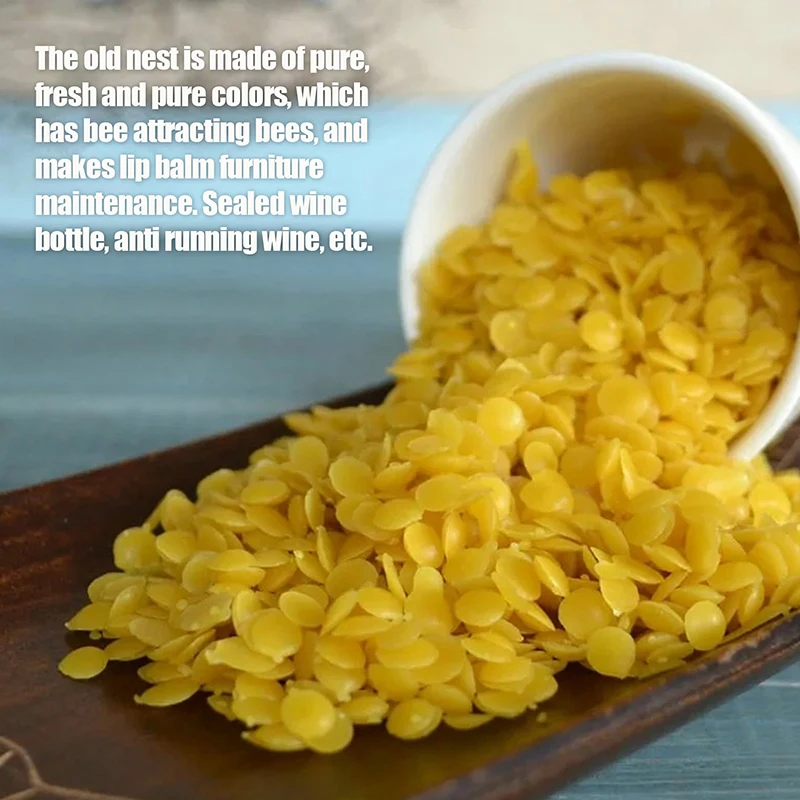 Furniture Beeswax Candle Making Wax 100% Filtered Beeswax Pastilles Pellets Granules