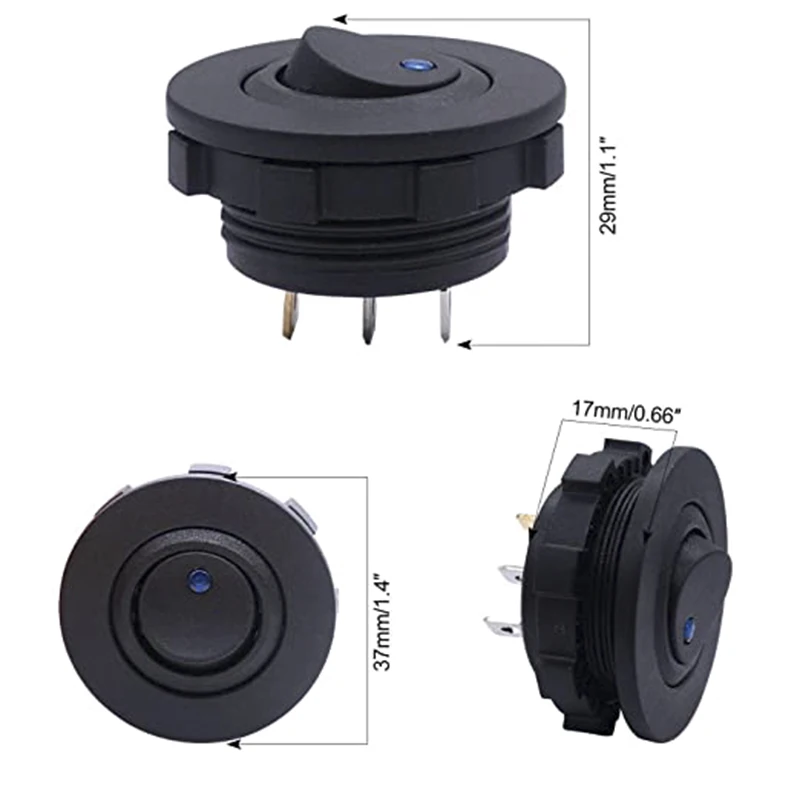   LED ġ, ڵ Ʈ Ʈ Ŀ, SPST / 3 , -   ġ, Ȧ  , 12V 20A